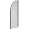 Ekena Millwork Quarter Round Top Left Surface Mount PVC Gable Vent w/ 2"W x 1-1/2"P Brickmould Frame, 18"W x 42"H GVPQL18X4202SF - alternate 4
